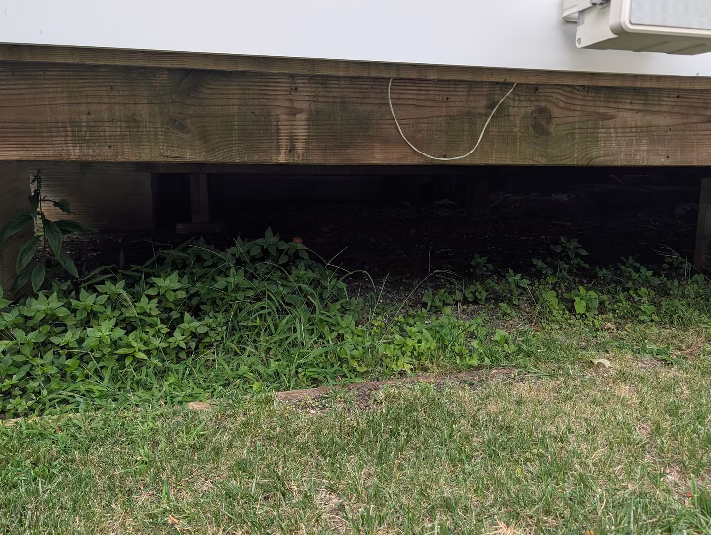 Under-deck area, view 1