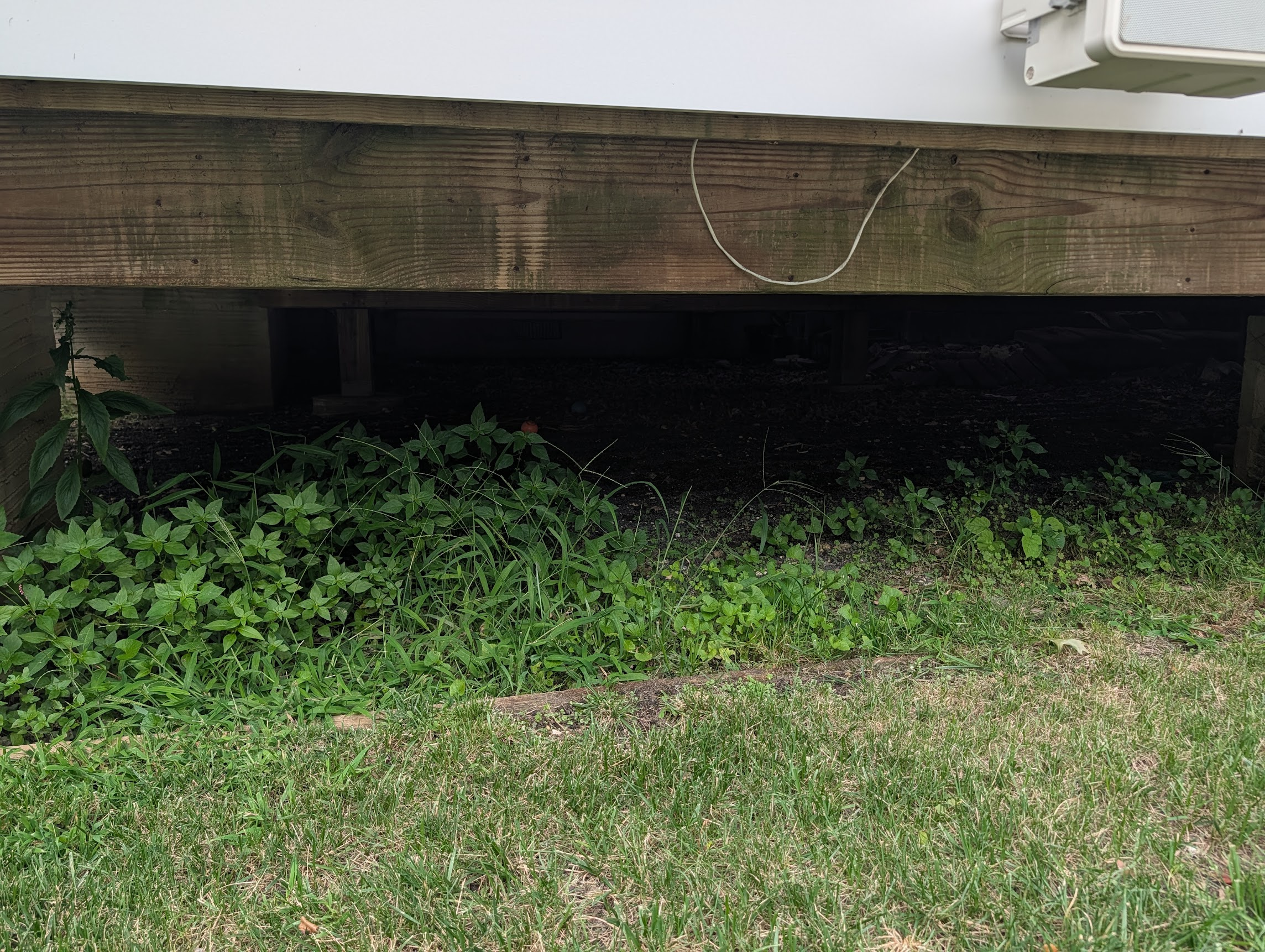 Under-deck area, view 1